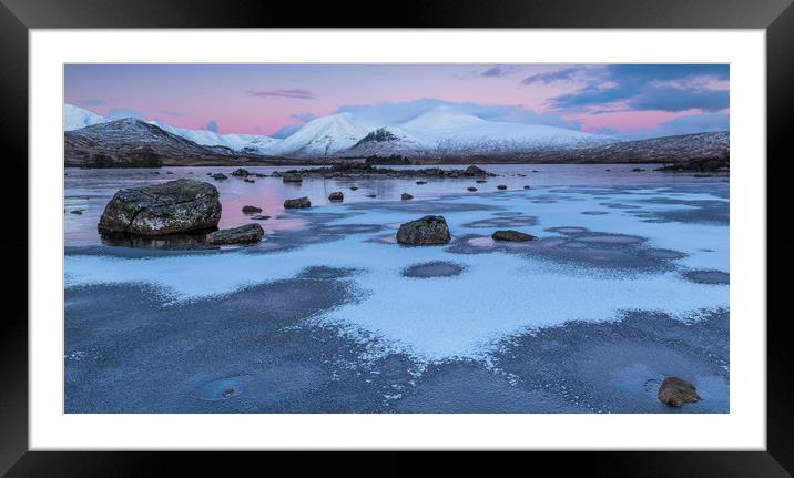 lochan na h-achlaise Framed Mounted Print by George Robertson