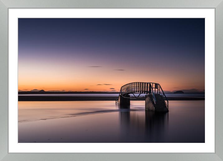 Bridge to Nowhere, Belhaven Bay  Framed Mounted Print by George Robertson