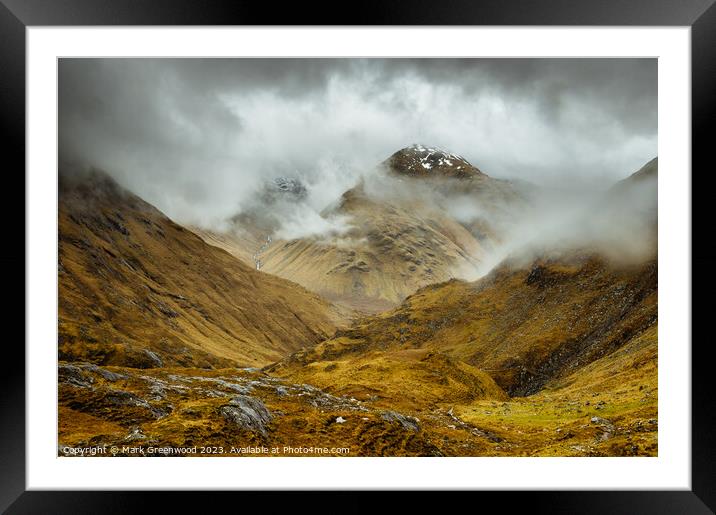 Obscured By Clouds Framed Mounted Print by Mark Greenwood
