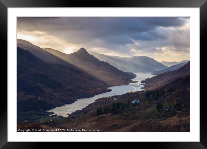 Loch Leven and The Pap of Glencoe Framed Mounted Print by Mark Greenwood