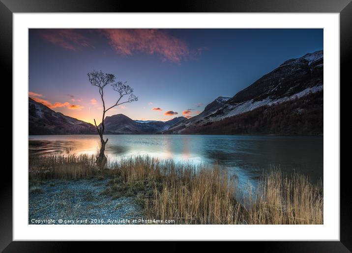 Buy Framed Mounted Prints of Buttermere Sunrise, lake district. by gary ward