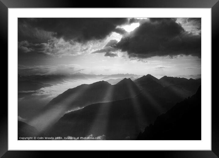 Morning Sunbeams Framed Mounted Print by Colin Woods