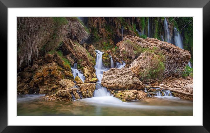 Waterfall  Framed Mounted Print by Kevin Snelling