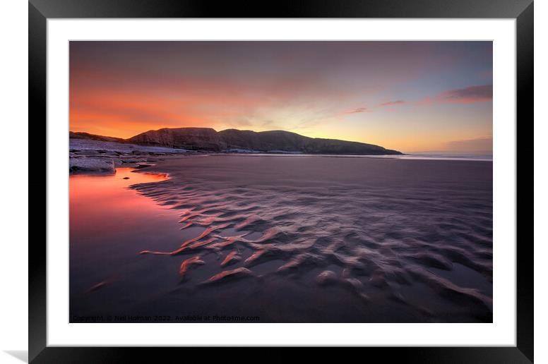Buy Framed Mounted Prints of Dunraven Bay Sunrise by Neil Holman
