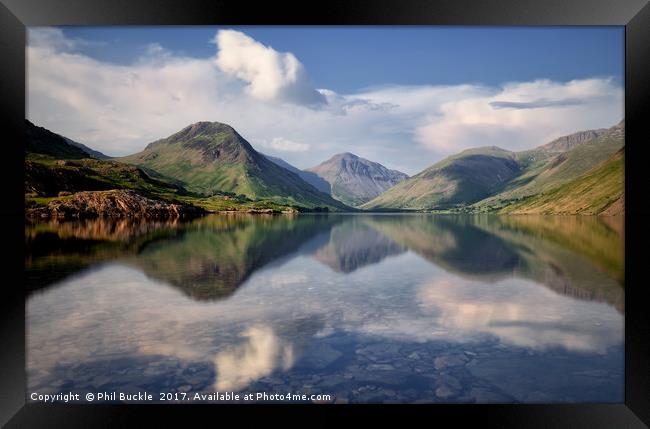 Great Gable View Wastwater Framed Print by Phil Buckle
