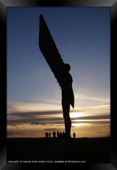 Angel of the North 2 Framed Print by Darren Mark Walsh