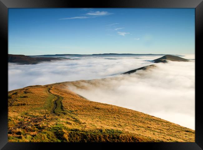 Inversion at Mam Tor Framed Print by Chantal Cooper