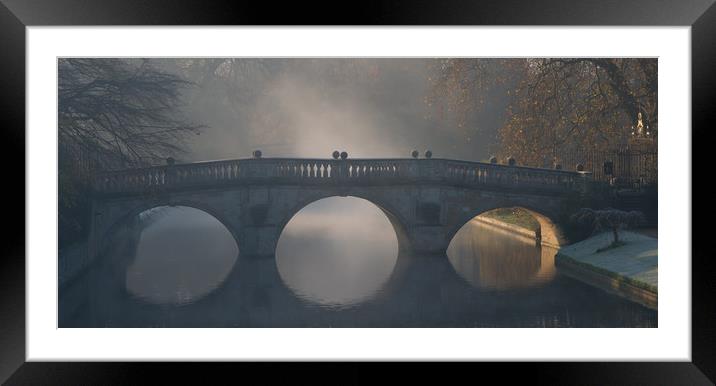 Clare College Bridge, Cambridge Framed Mounted Print by Andrew Sharpe