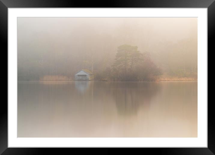 The Boat House on Rydal Water in the Lake District Framed Mounted Print by Tony Keogh