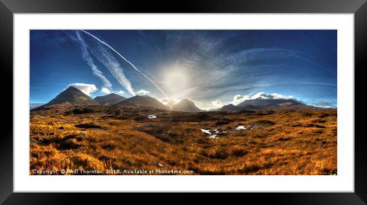 The Cuillin Range No.2 Framed Mounted Print by Phill Thornton
