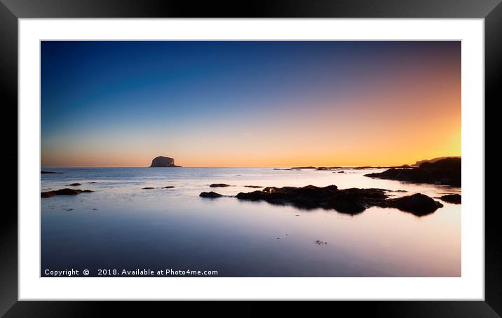 Bass Rock No.4 Framed Mounted Print by Phill Thornton