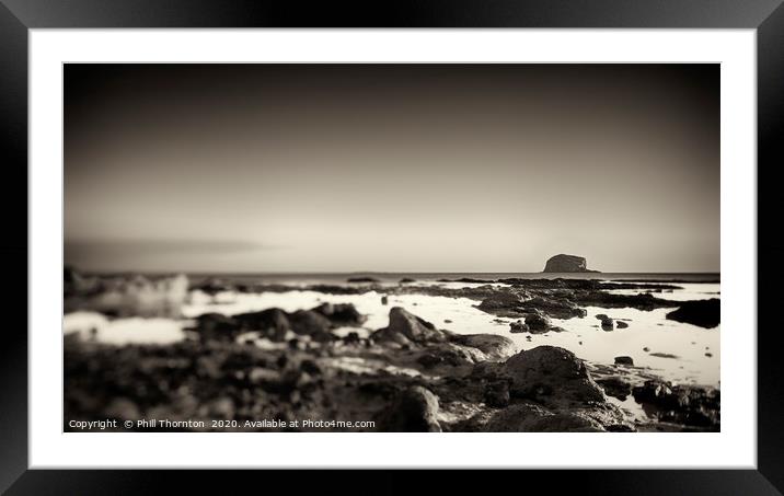 Bass Rock No. 3 Framed Mounted Print by Phill Thornton