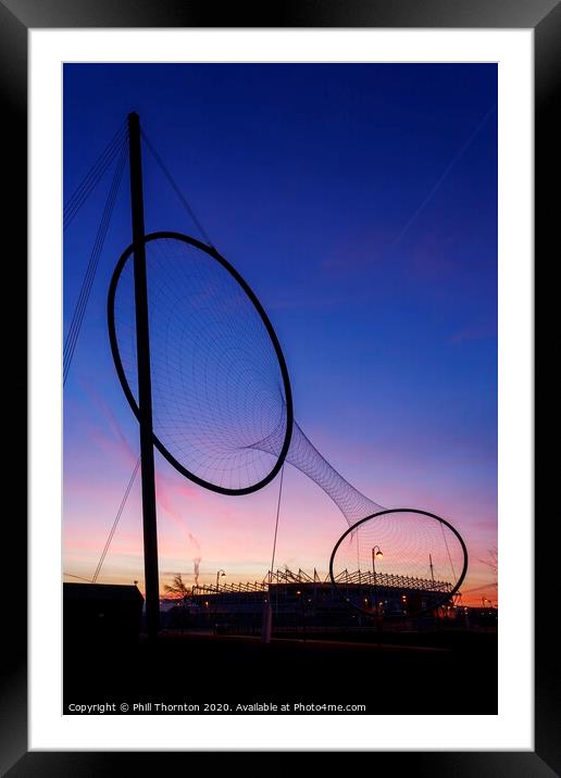 Sunrise behind the tees Valley Giant, Temenos No.2 Framed Mounted Print by Phill Thornton