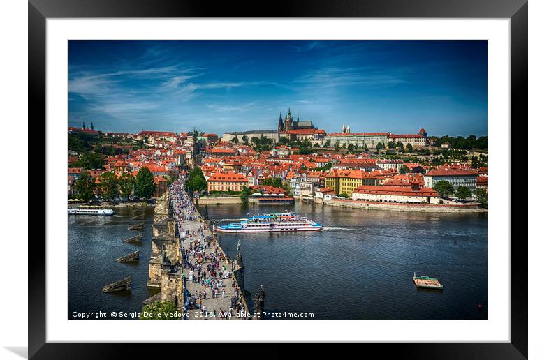 Buy Framed Mounted Prints of Charles Bridge in Prague by Sergio Delle Vedove