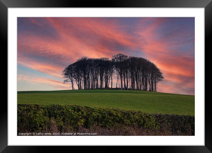 Buy Framed Mounted Prints of Coming Home Trees Nearly Home Trees on A30 by kathy white