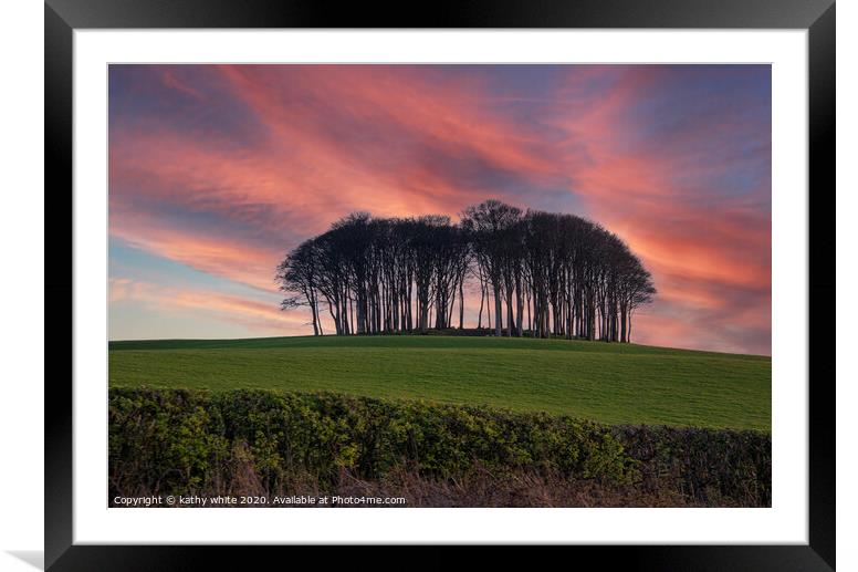 Buy Framed Mounted Prints of Coming Home Trees Nearly Home Trees on A30 by kathy white