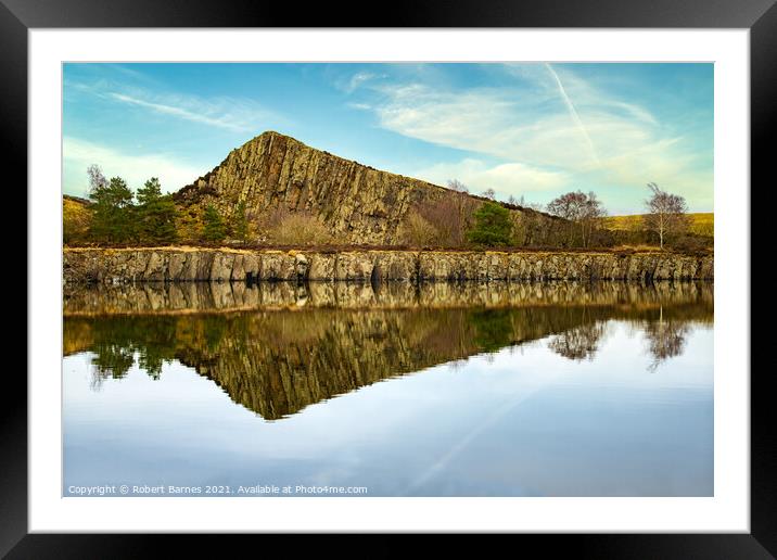 Cawfield Quarry Framed Mounted Print by Robert Barnes