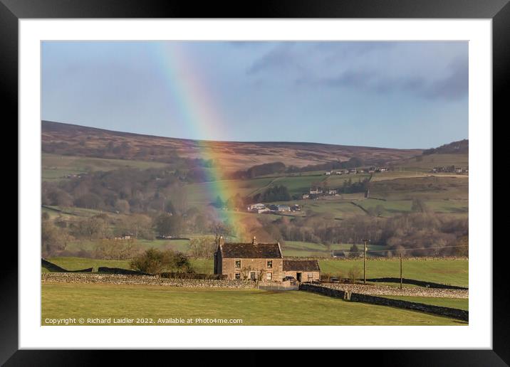 The Luckiest House in Teesdale Framed Mounted Print by Richard Laidler