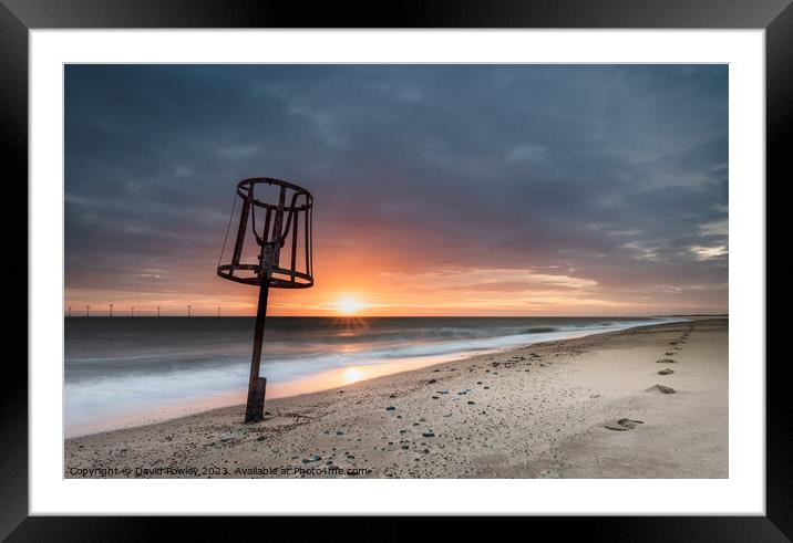 Majestic Norfolk Sunrise Framed Mounted Print by David Powley