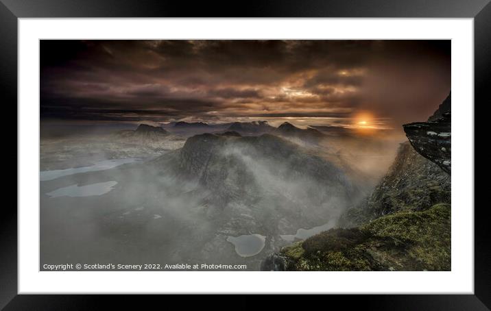 Assynt Sunrise Framed Mounted Print by Scotland's Scenery