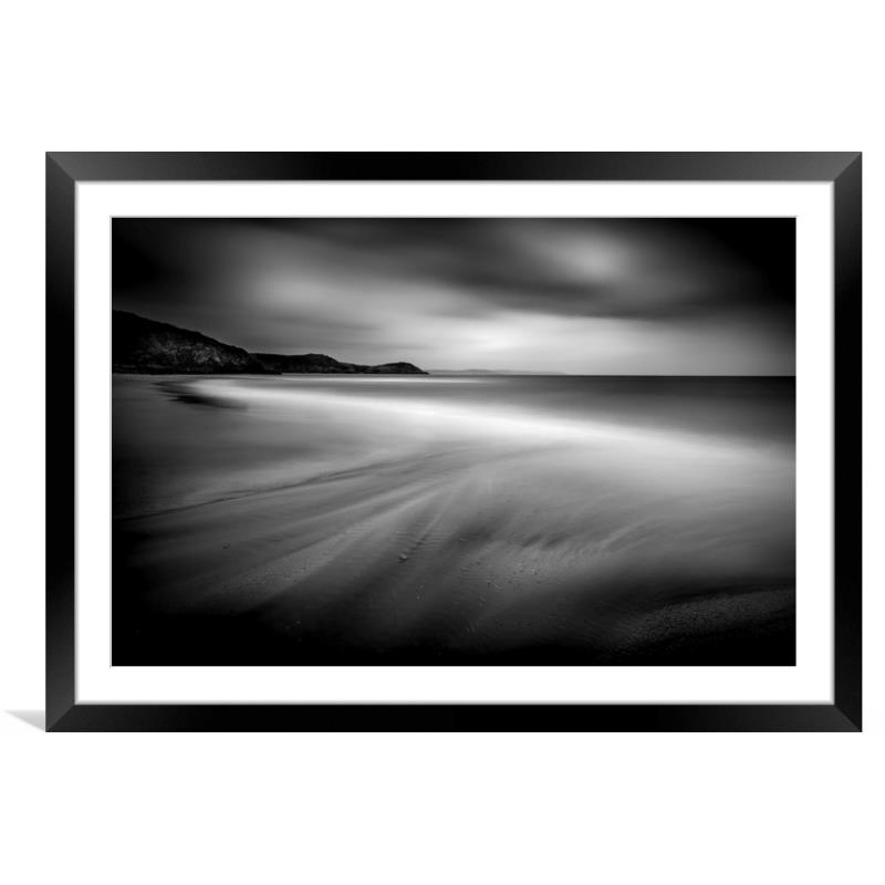 Soft Curve On Beach, Pentewan Sands, Cornwall Picture Framed & Mounted ...