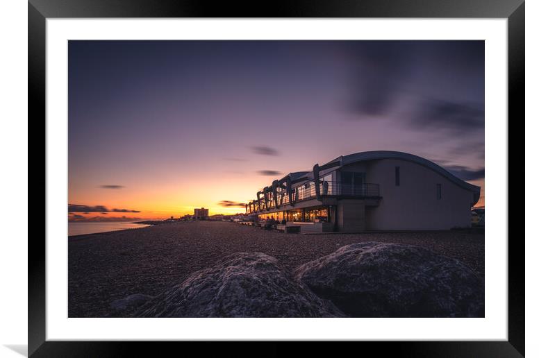 Buy Framed Mounted Prints of Perch Cafe, Lancing by Mark Jones