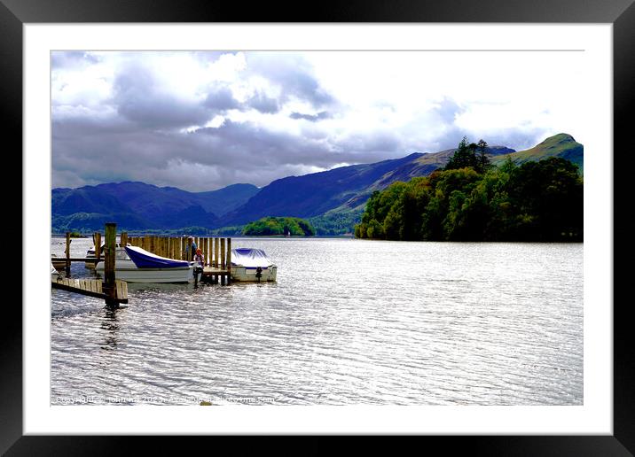 Imminent Tempest over Derwentwater Framed Mounted Print by john hill