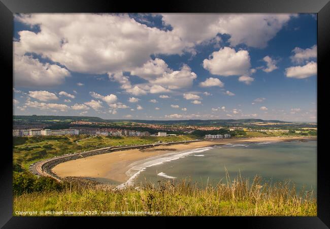 Scarborough North Bay Framed Print by Michael Shannon