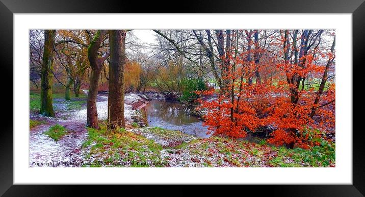 Frosty Morning in Haslam Park Framed Mounted Print by Michele Davis