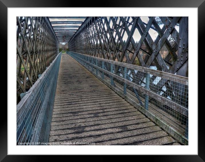 1863 Strathspey Cragganmore Railway Bridge Speyside Highland Scotland Framed Mounted Print by OBT imaging