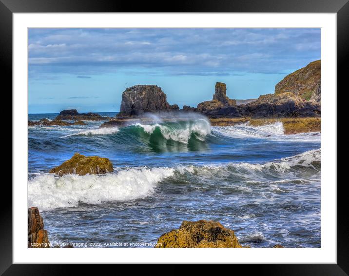 The Wave Tarlair MacDuff North East Scotland Framed Mounted Print by OBT imaging