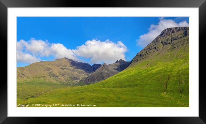 Black Cuillin Mountains Glenbrittle Isle Of Skye Scotland Framed Mounted Print by OBT imaging