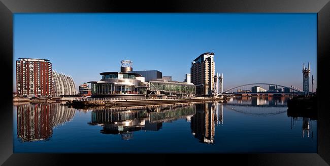 Salford Quays and The Lowry Centre Framed Print by Jeni Harney