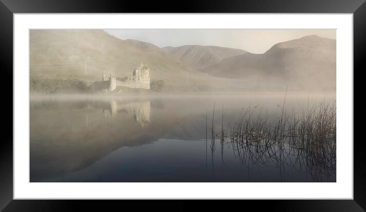 As dawn breaks on Kilchurn Castle Framed Mounted Print by Anthony McGeever