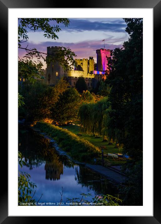 Warwick Castle Framed Mounted Print by Nigel Wilkins