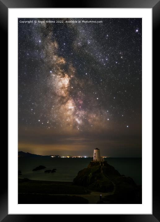 Tŵr Mawr Lighthouse, Anglesey Framed Mounted Print by Nigel Wilkins