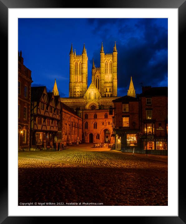 Lincoln Cathedral Framed Mounted Print by Nigel Wilkins