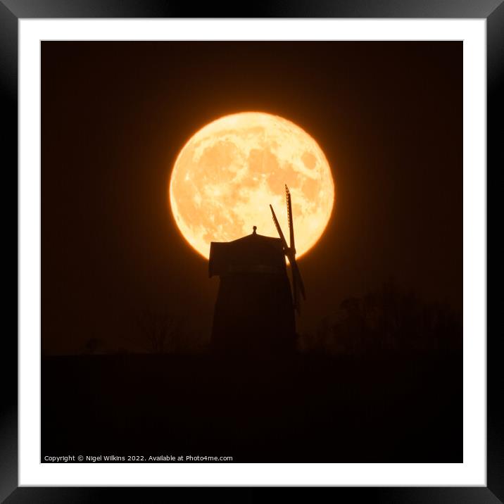 Moonrise Framed Mounted Print by Nigel Wilkins