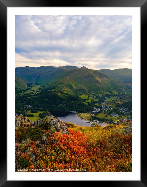 Lake District Framed Mounted Print by Nigel Wilkins