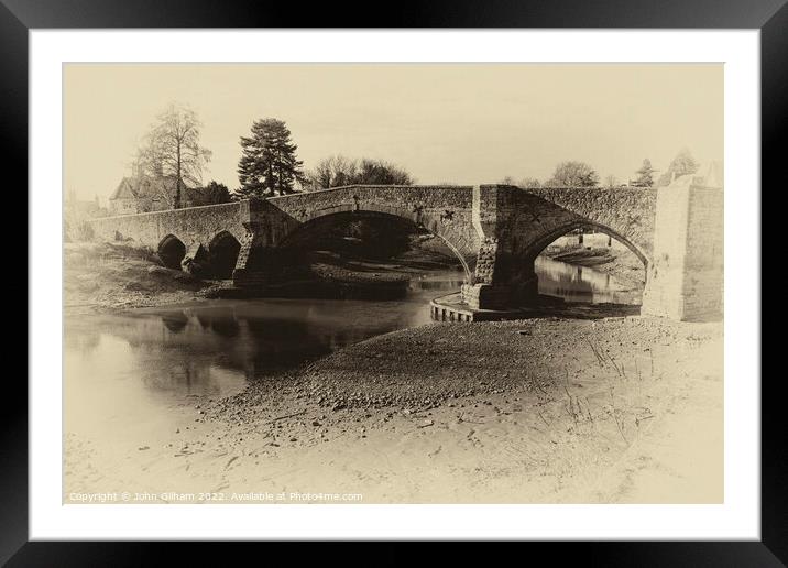 Aylesford Bridge Kent England UK Framed Mounted Print by John Gilham