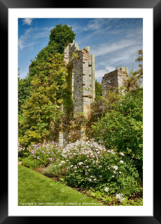 The Ruined Garden - Scotney Castle - Lamberhurst Kent England UK Framed Mounted Print by John Gilham