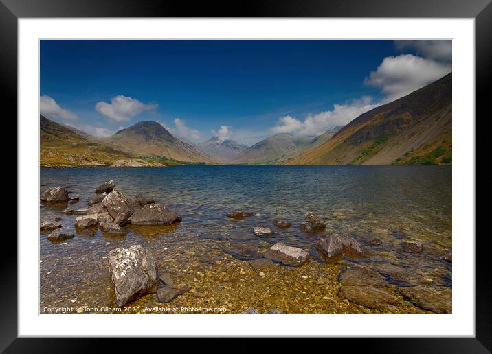 Wastwater - The Lake District - Cumbria UK Framed Mounted Print by John Gilham