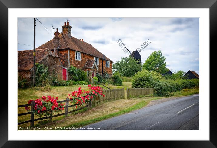 The Mill House Rolvenden in Kent UK Framed Mounted Print by John Gilham