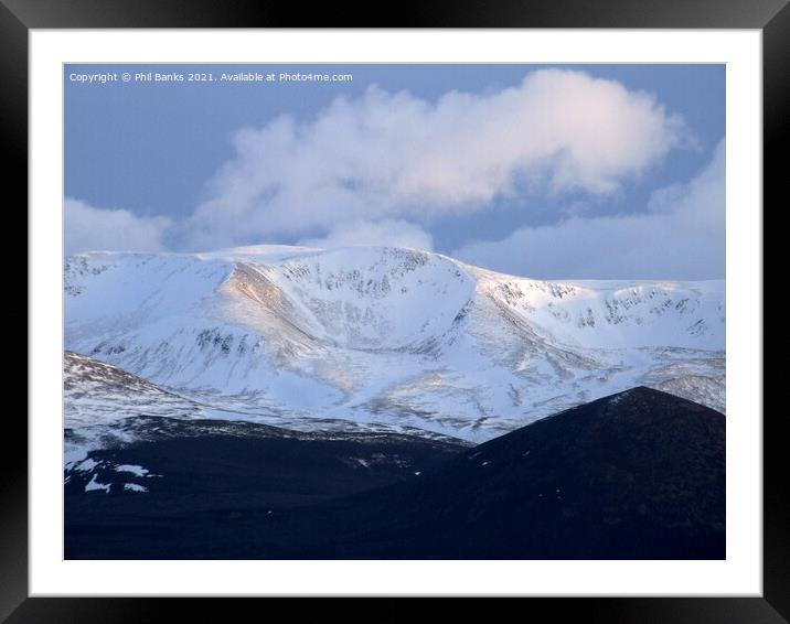 Braeriach - Cairngorm Mountains Framed Mounted Print by Phil Banks