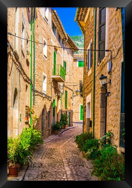 Old idyllic village of Fornalutx Framed Print by Alex Winter