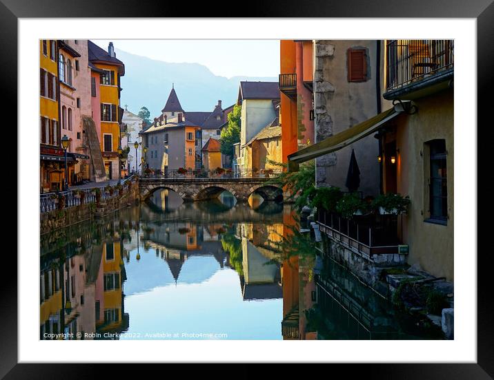 Annecy, France  Framed Mounted Print by Robin Clarke