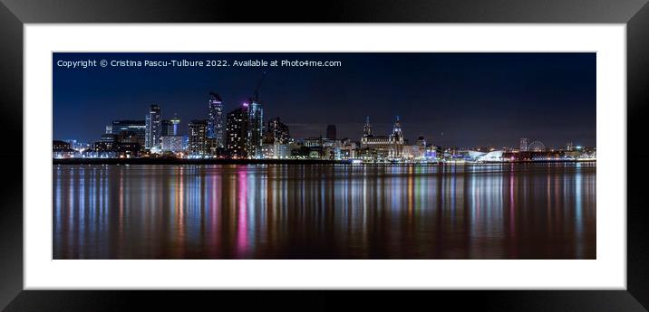 Liverpool waterfront Framed Mounted Print by Cristina Pascu-Tulbure