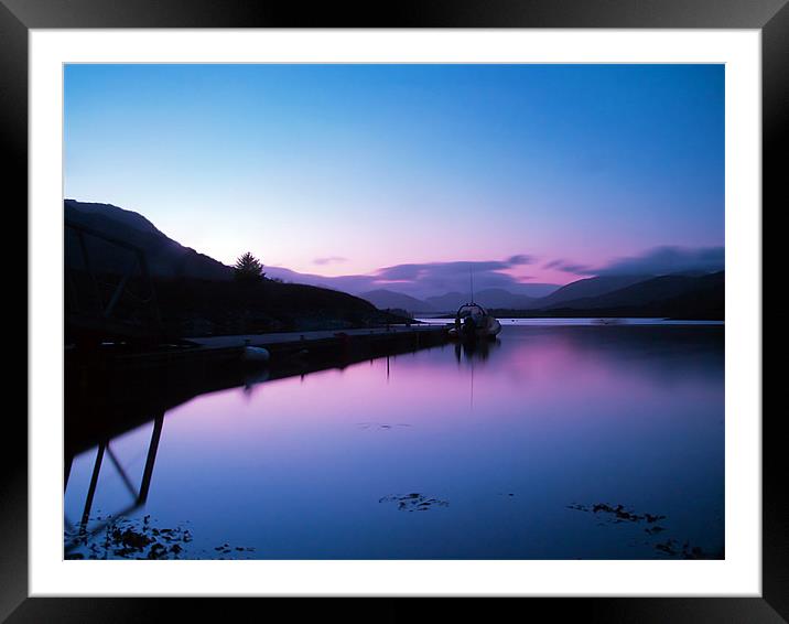 Loch Leven Sunset Framed Mounted Print by Finan Fine Art Prints