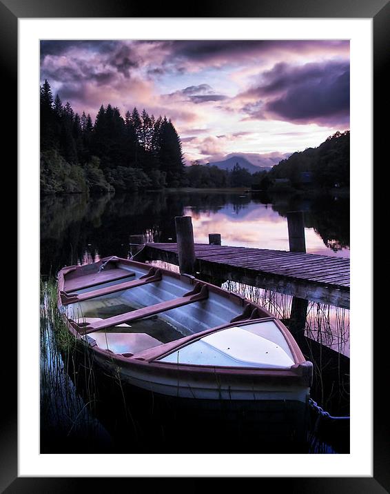 Loch Ard Summers Evening. Framed Mounted Print by Aj’s Images
