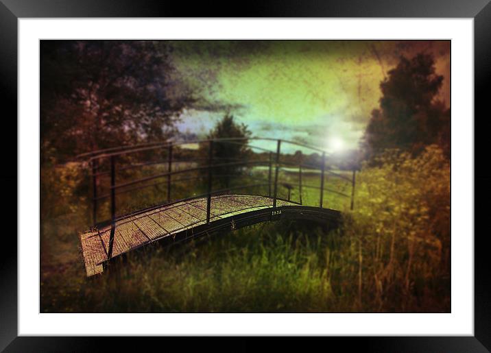 Bridge to the Meadow Framed Mounted Print by Mike Sherman Photog
